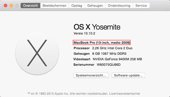 Over deze Mac Welke MacBook heb ik?